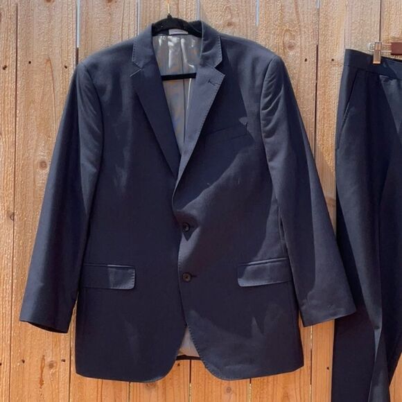 🔥 Take 50% OFF- J. Ferrar Slim Fit 2pcs Men’s Suit, Jacket 44R / Pant 36X30 - Picture 6 of 16